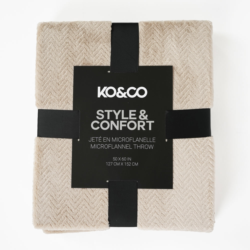 Microflannel throw - Mole chevrons