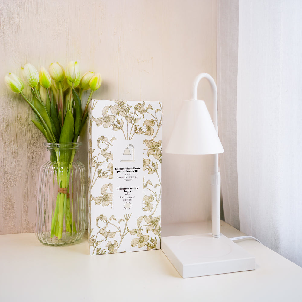 Lampe chauffante pour chandelle - Blanche