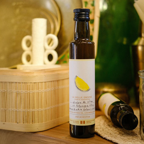 Cadeau - Vinaigre de citron/balsamique blanc & savon de cuisine