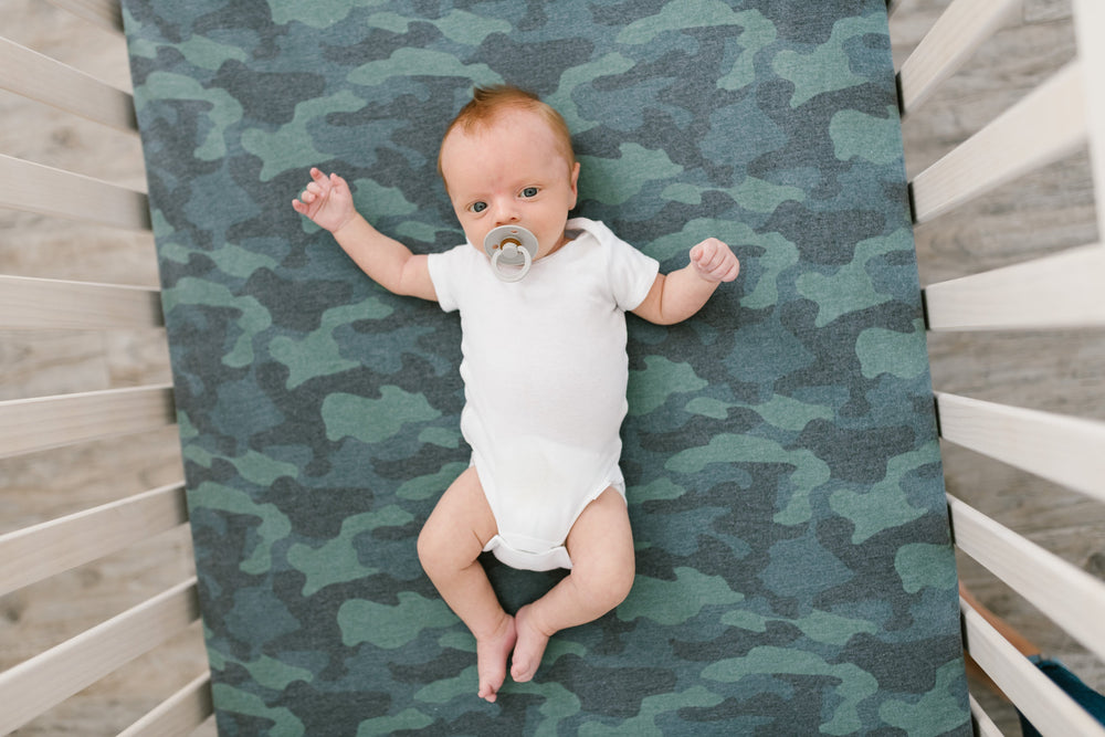 Crib fitted sheet - Hunter