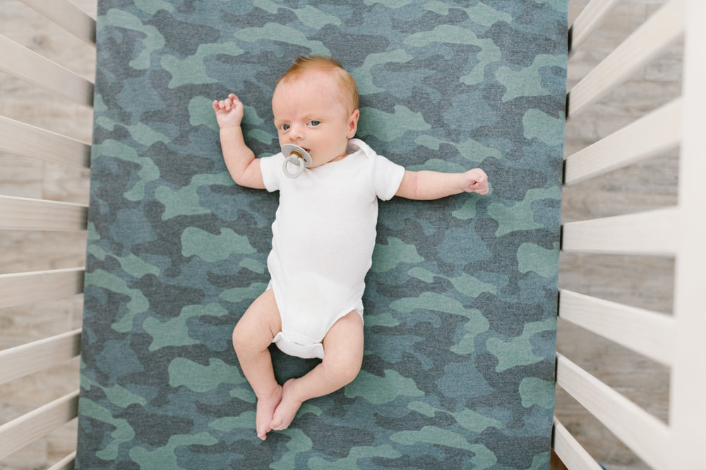 Crib fitted sheet - Hunter