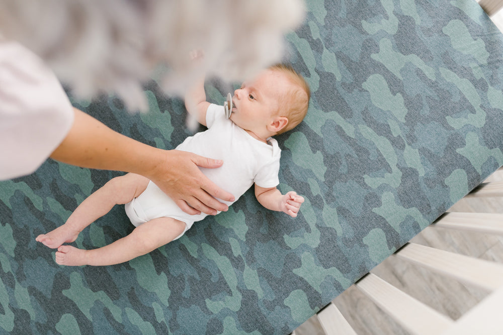Crib fitted sheet - Hunter