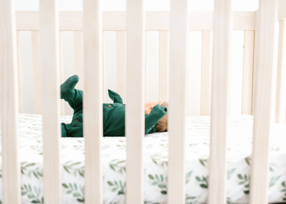 Crib fitted sheet - Fern
