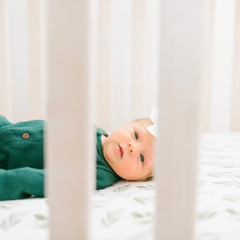 Crib fitted sheet - Fern