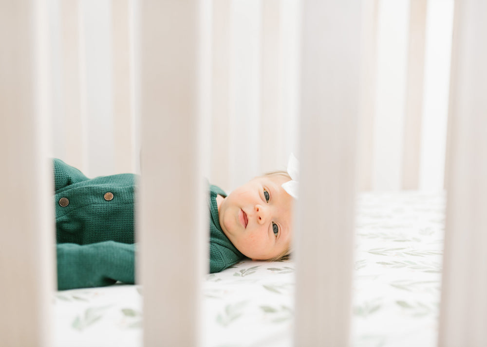Crib fitted sheet - Fern