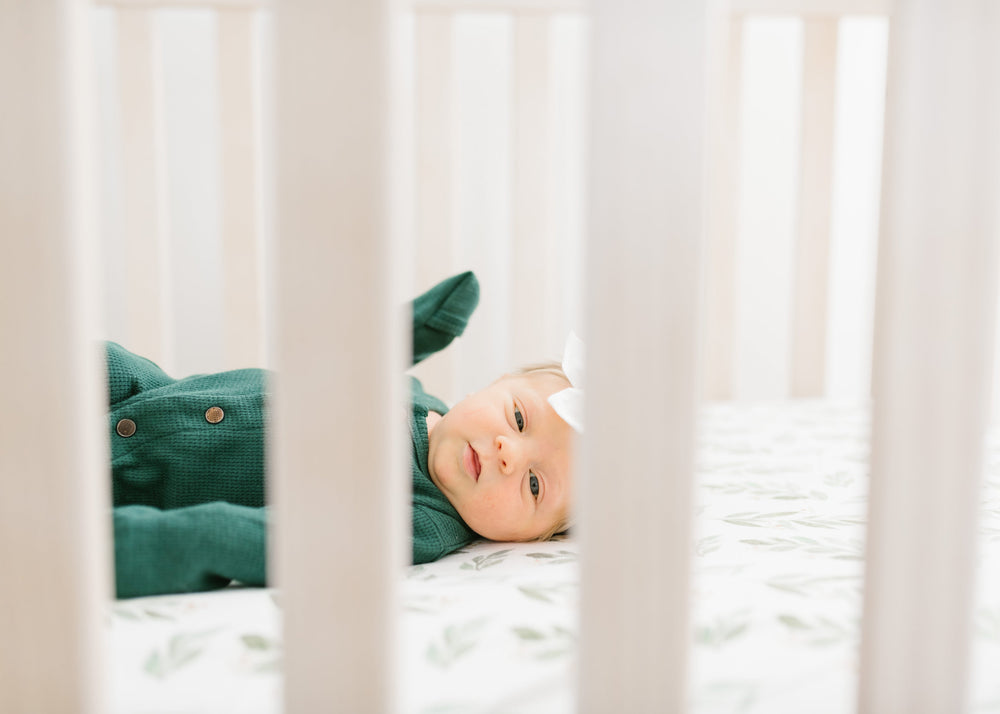 Crib fitted sheet - Fern