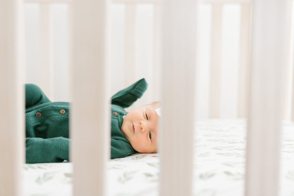 Crib fitted sheet - Fern