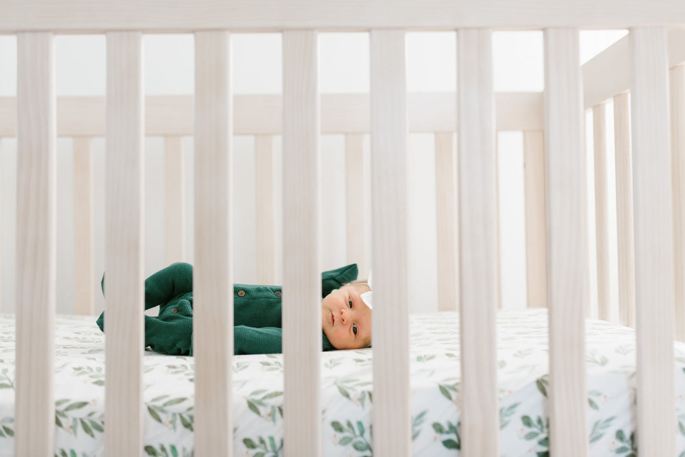 Crib fitted sheet - Fern