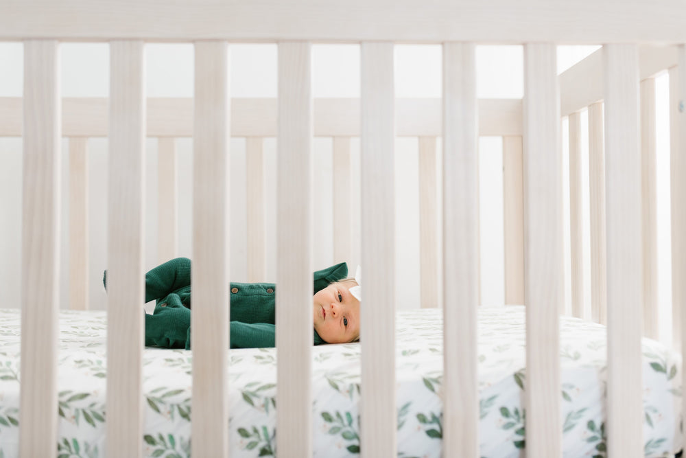 Crib fitted sheet - Fern