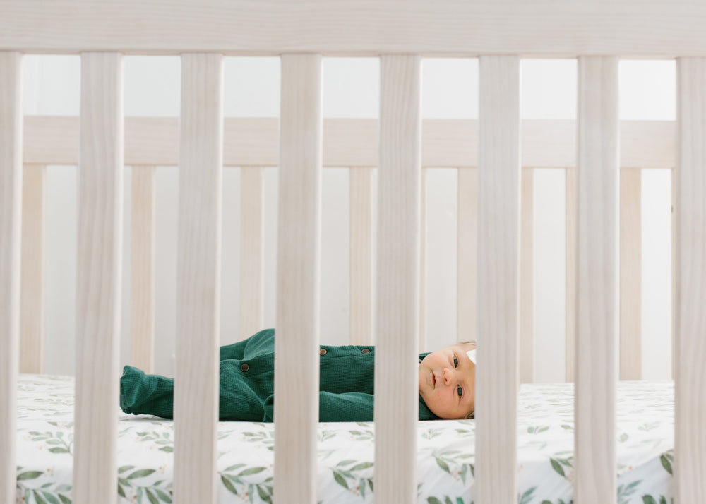Crib fitted sheet - Fern