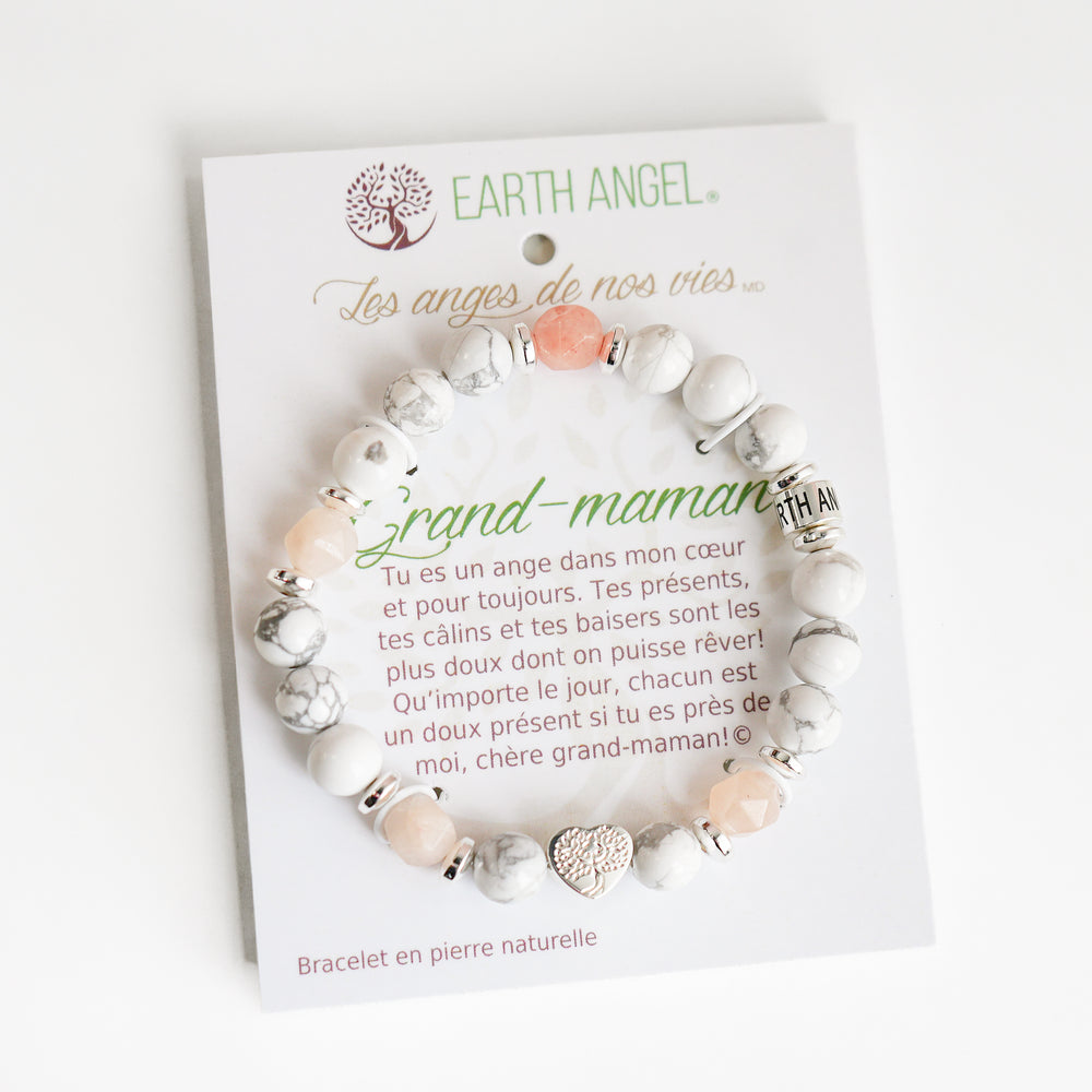 Bracelet message "Grandma" - Pink