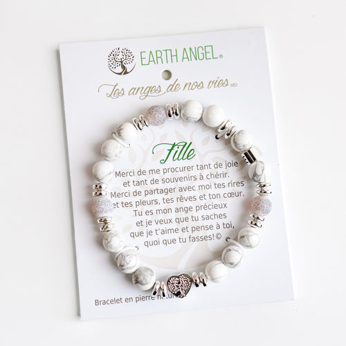 Bracelet message "Girl" - Gray