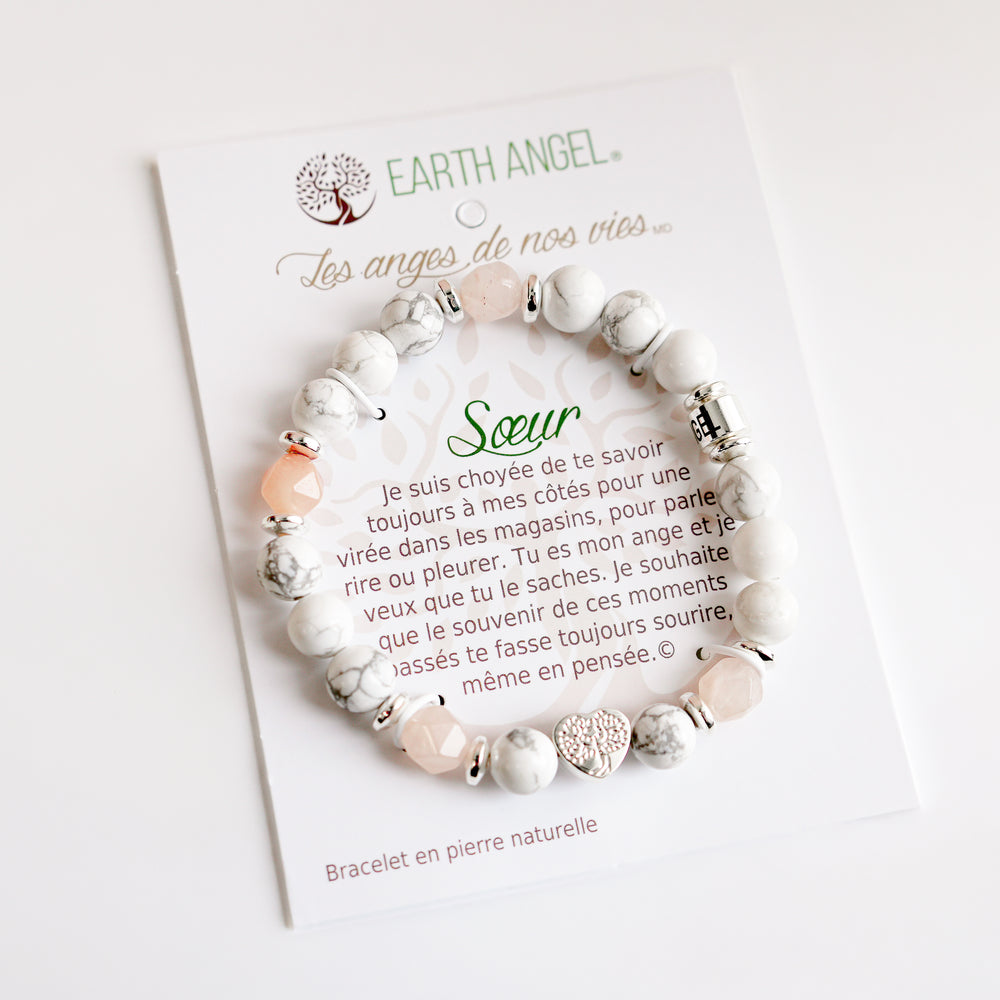 Sister message bracelet - Pink
