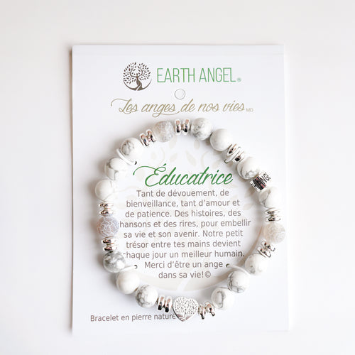 Bracelet message "Educator" - Gray