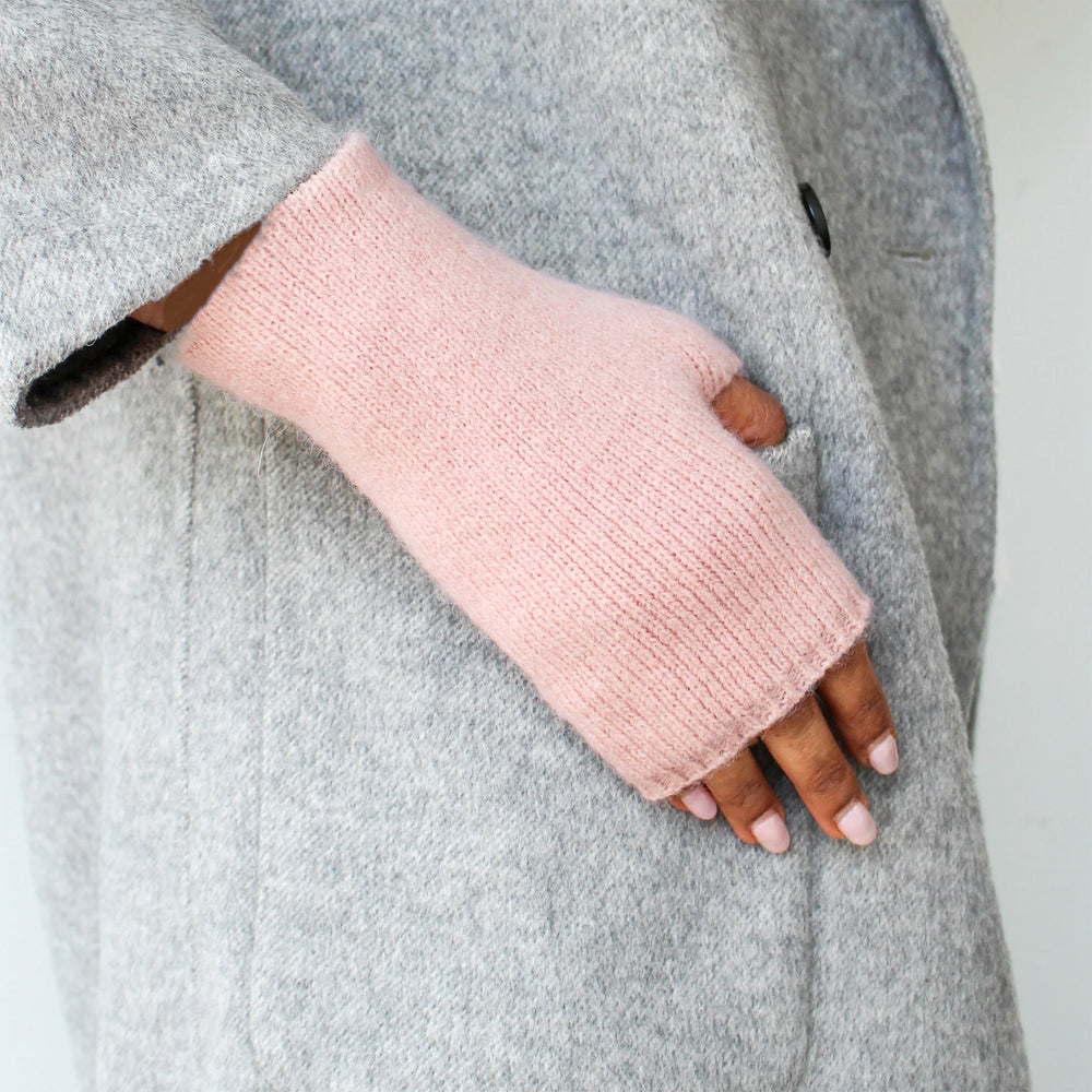 Knitted glovelette - Pink