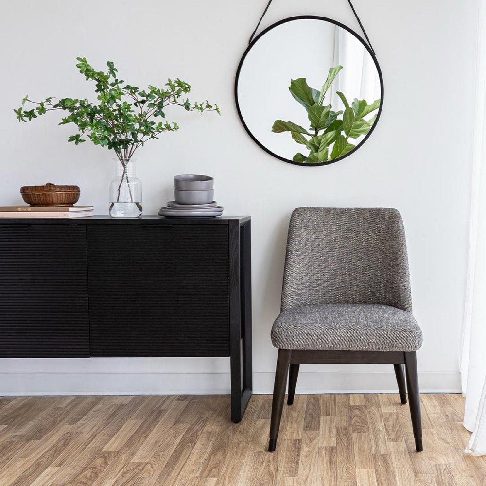 Fawcett Dining Chair - Dark Base - Pepper