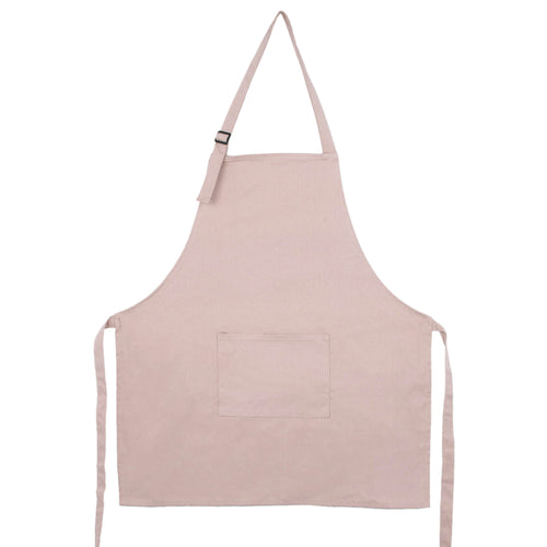 Plain apron with pocket - Pink