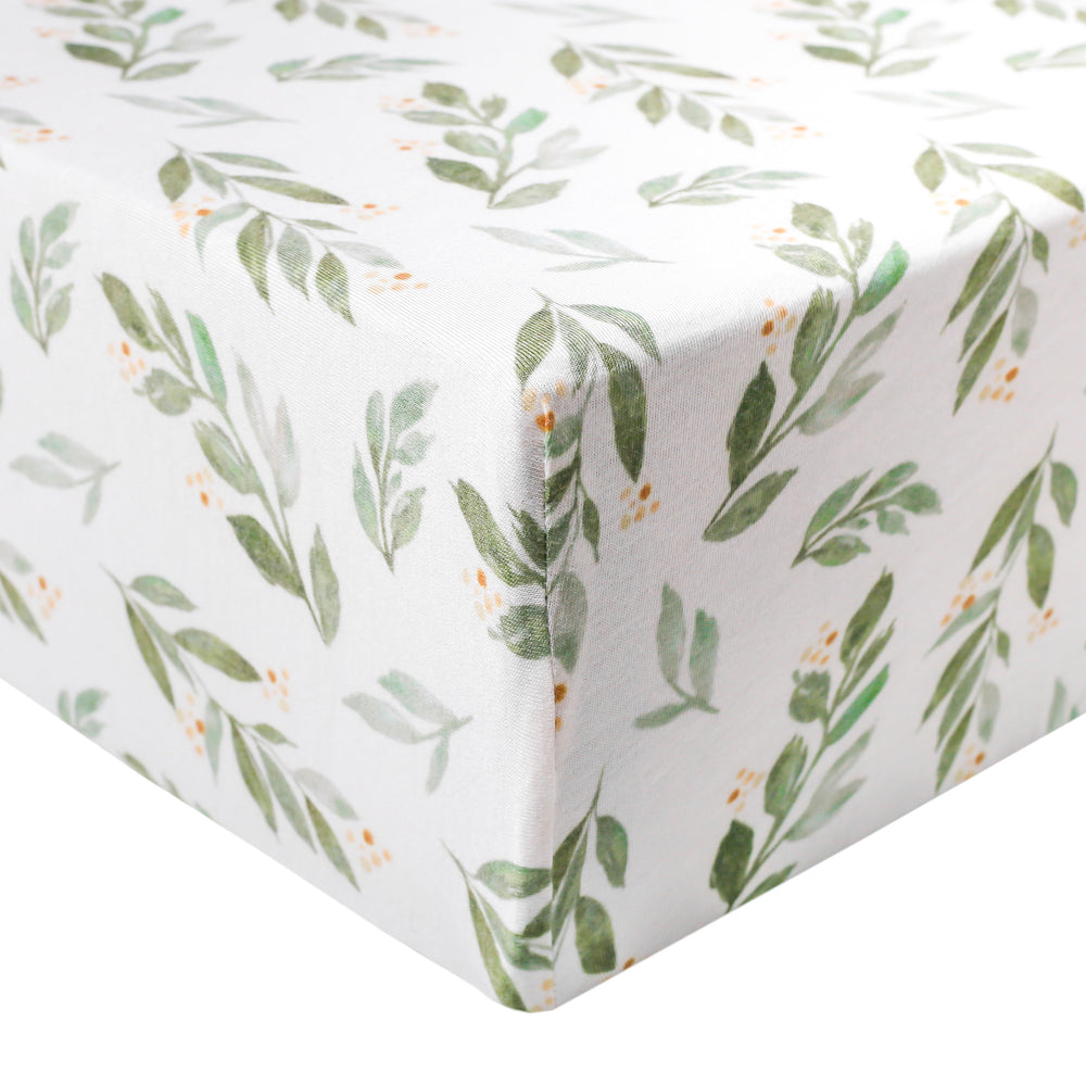 Crib fitted sheet - Fern