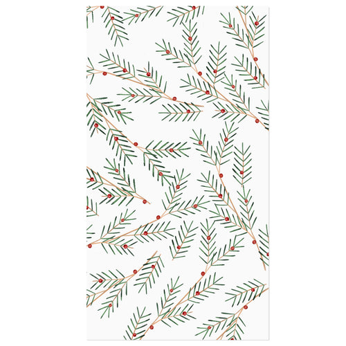 Serviettes de table - Branches de pins||Guest napkins - Pine branches