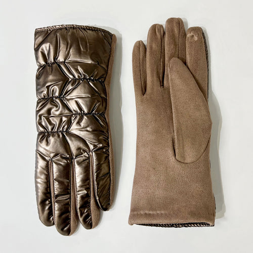 Gants puffy - Bronze