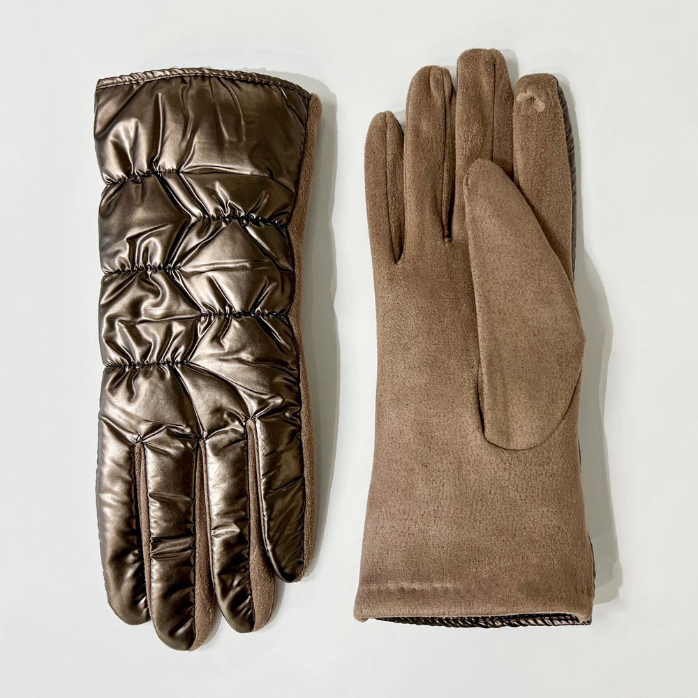 Gants puffy - Bronze