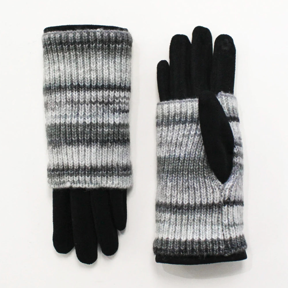 Taupe Wrist Warmer Gloves