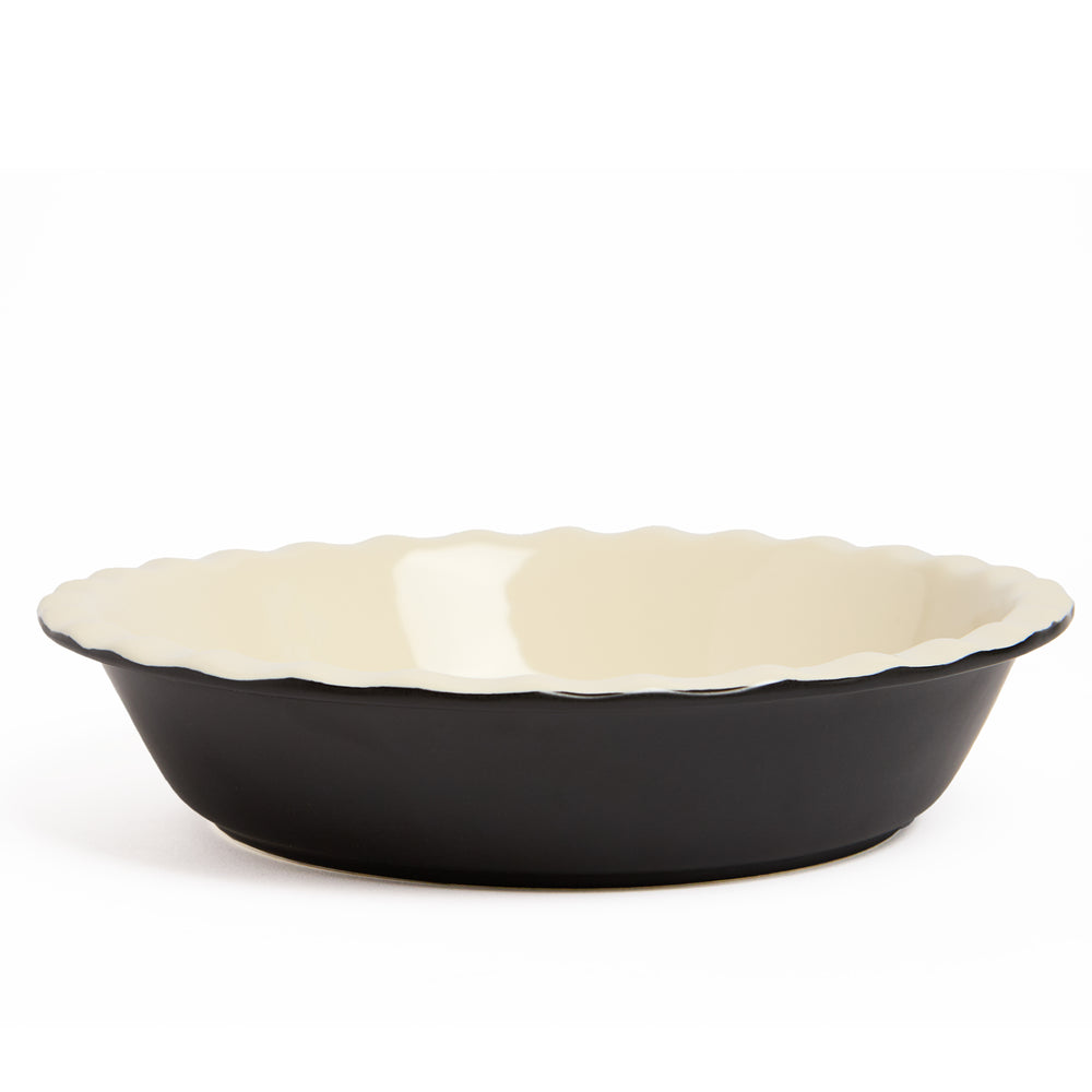 Assiette à tarte vintage - Noire