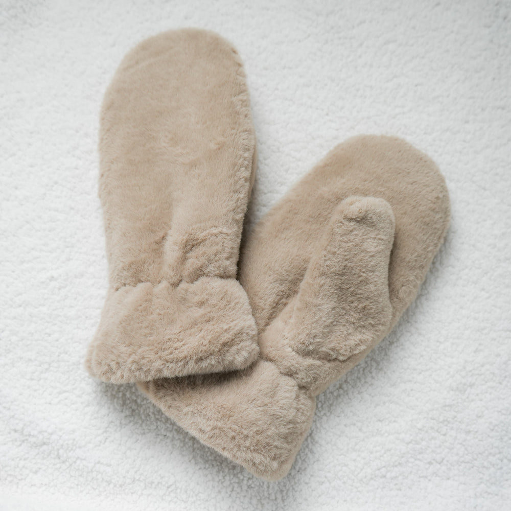 Mole mittens - Faux fur