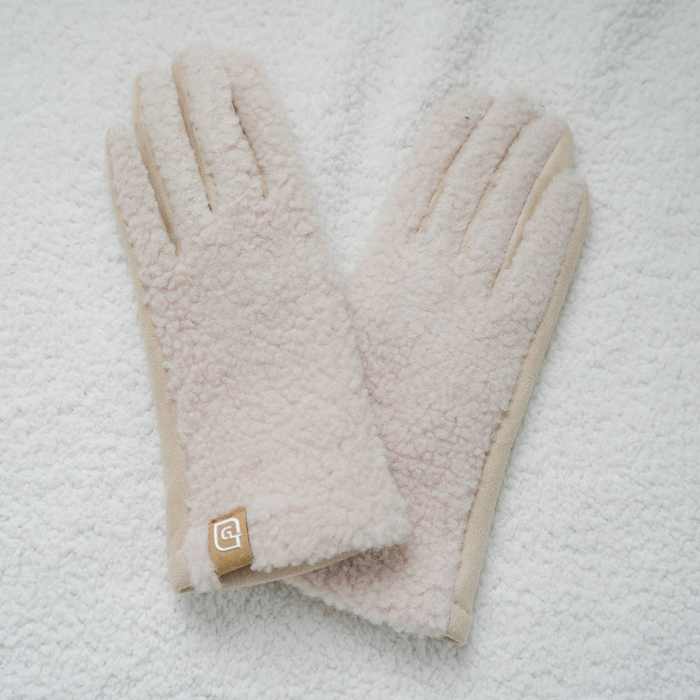 Beige gloves - Sherpa