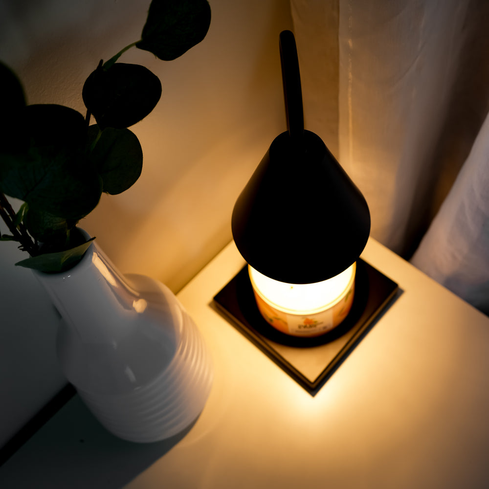 Lampe chauffante pour chandelle - Noire