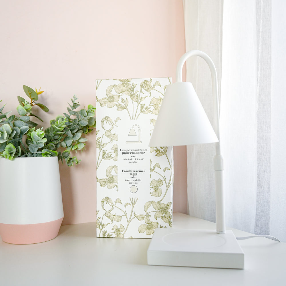 Lampe chauffante pour chandelle - Blanche
