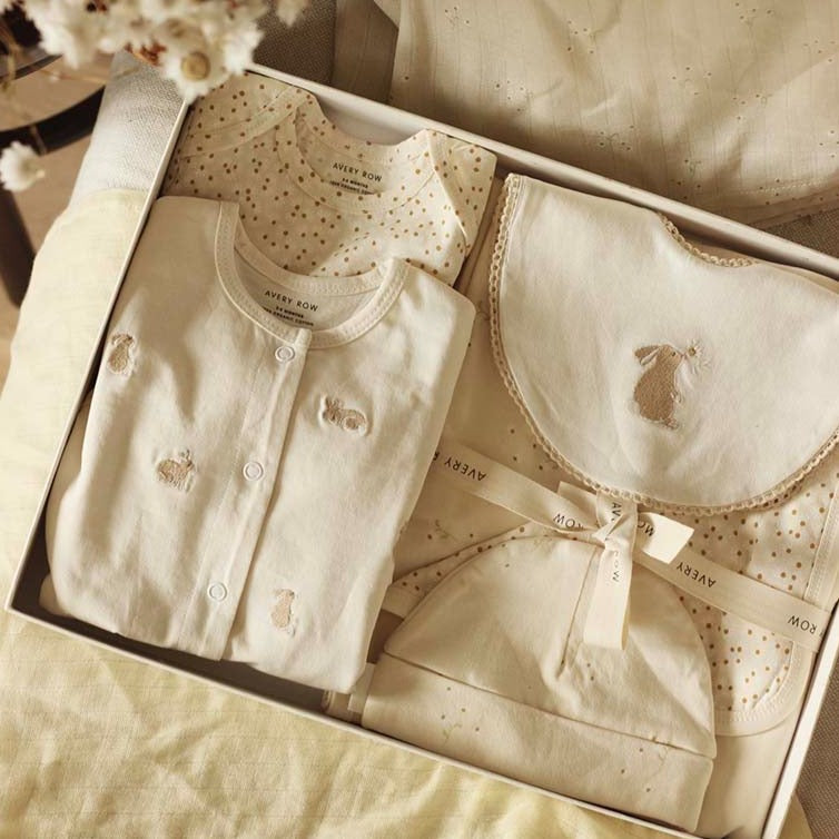 Coffret cadeau naissance - Lapins