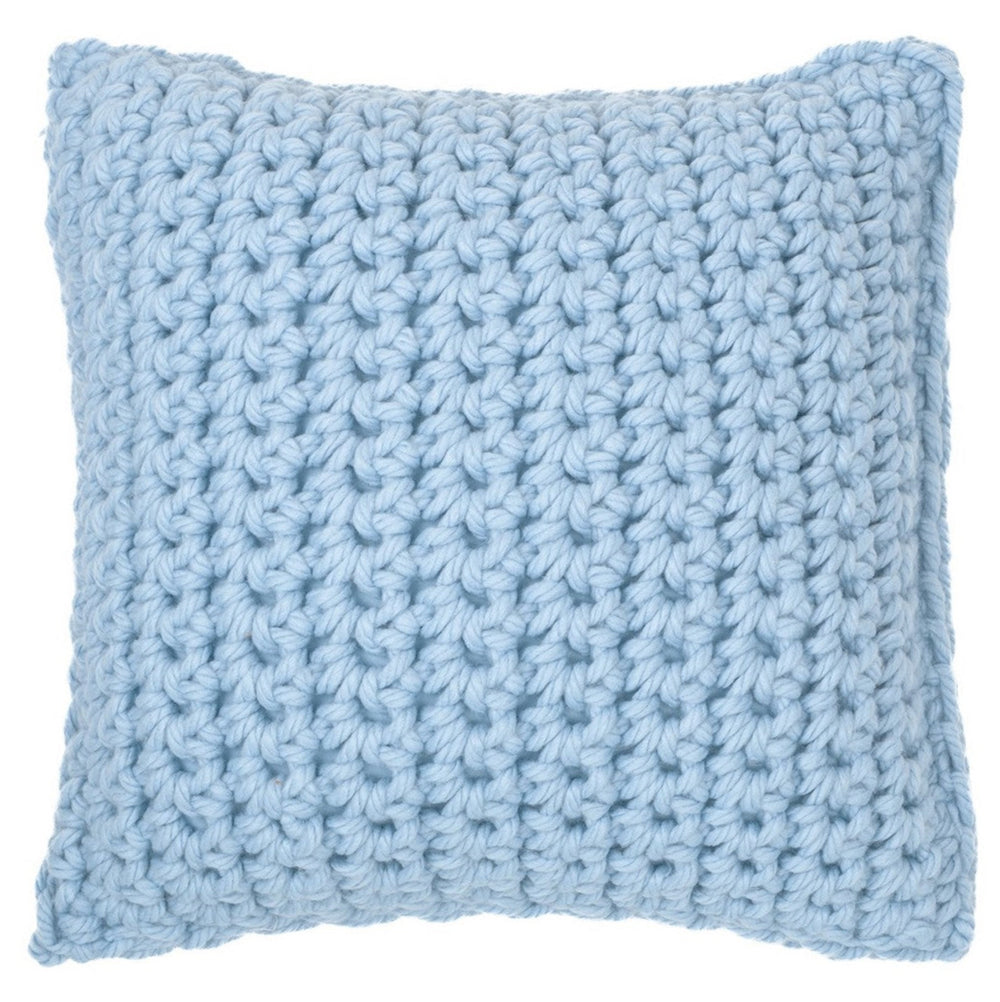 Blue knitted European cushion - Gummy