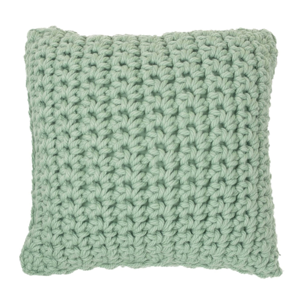 Coussin standard en tricot sauge - Gummy