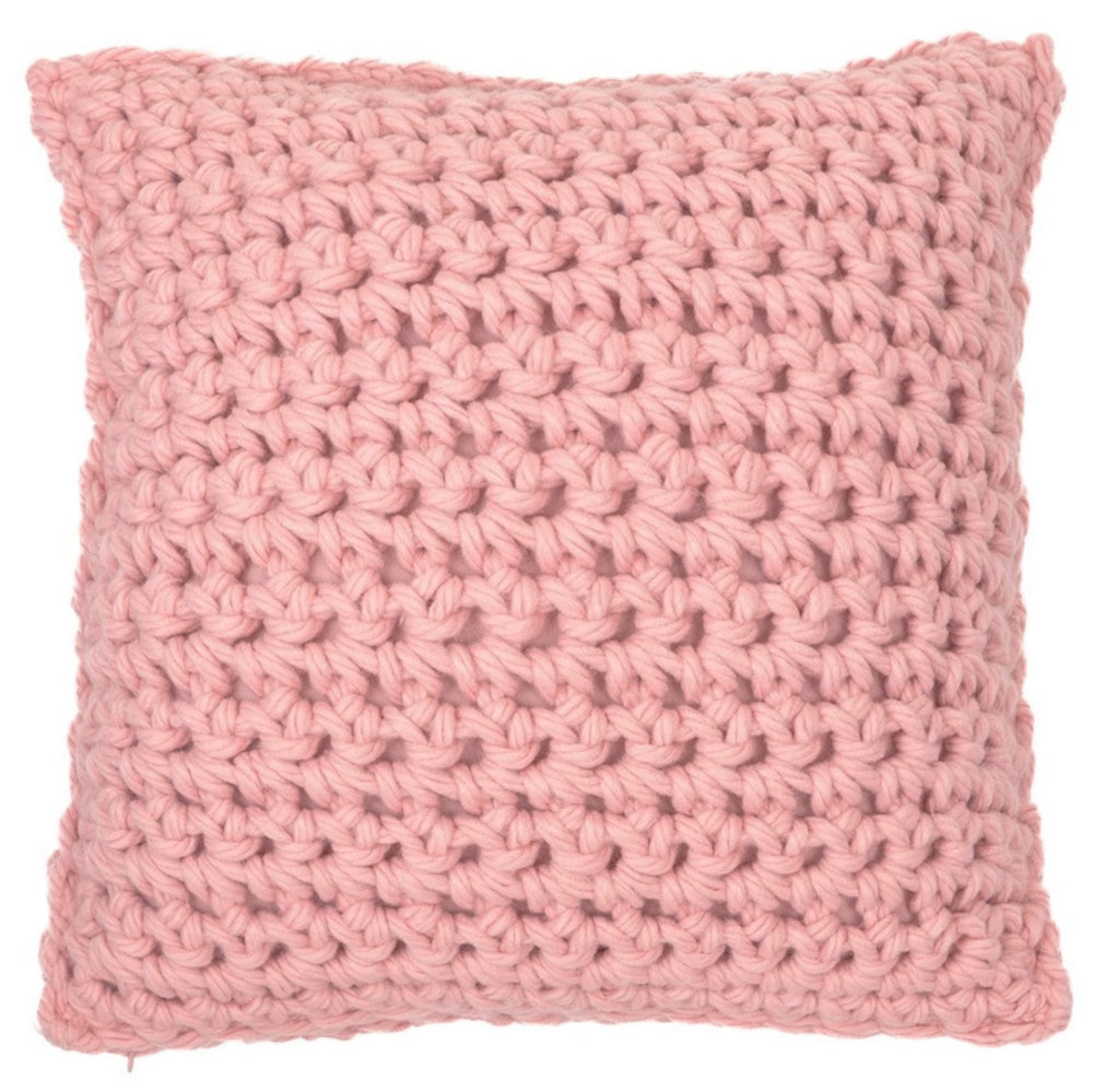 Pink knitted European cushion - Gummy