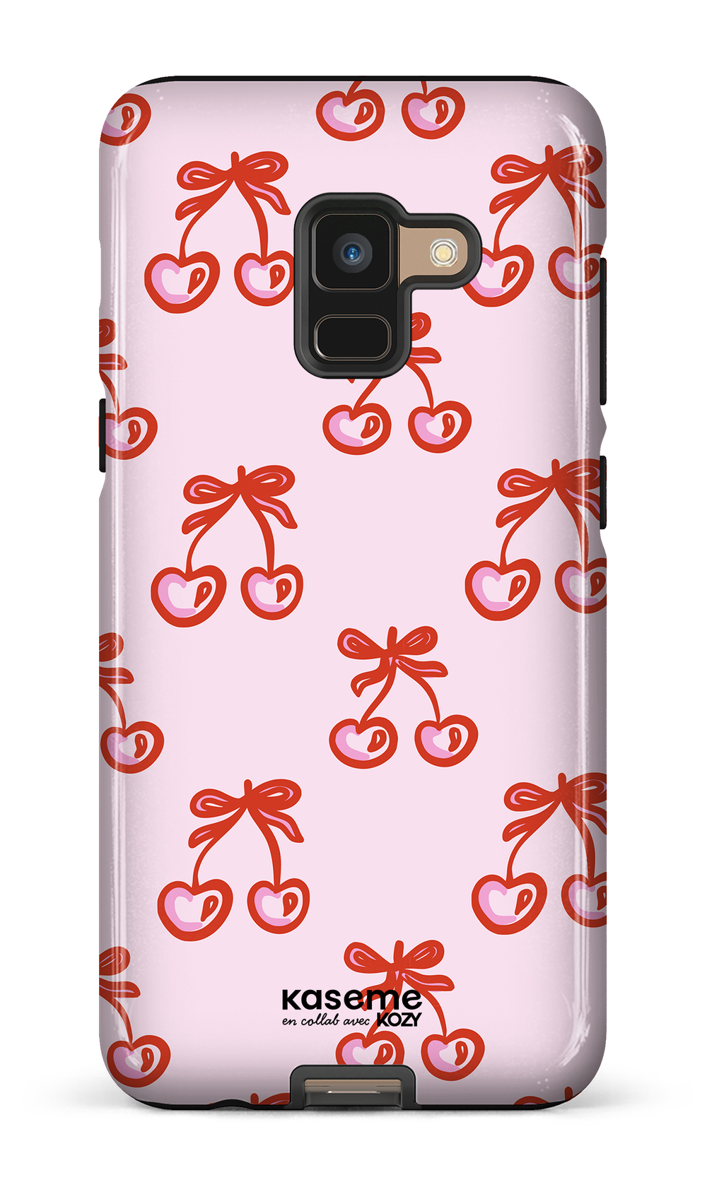 Étui impact pour cellulaire - Cerises bouclées