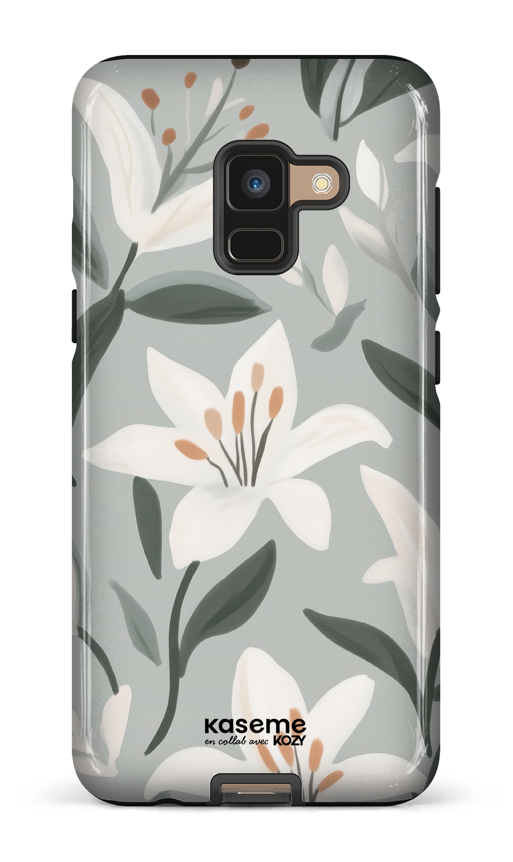 Étui impact pour cellulaire - La danse des lys bleu