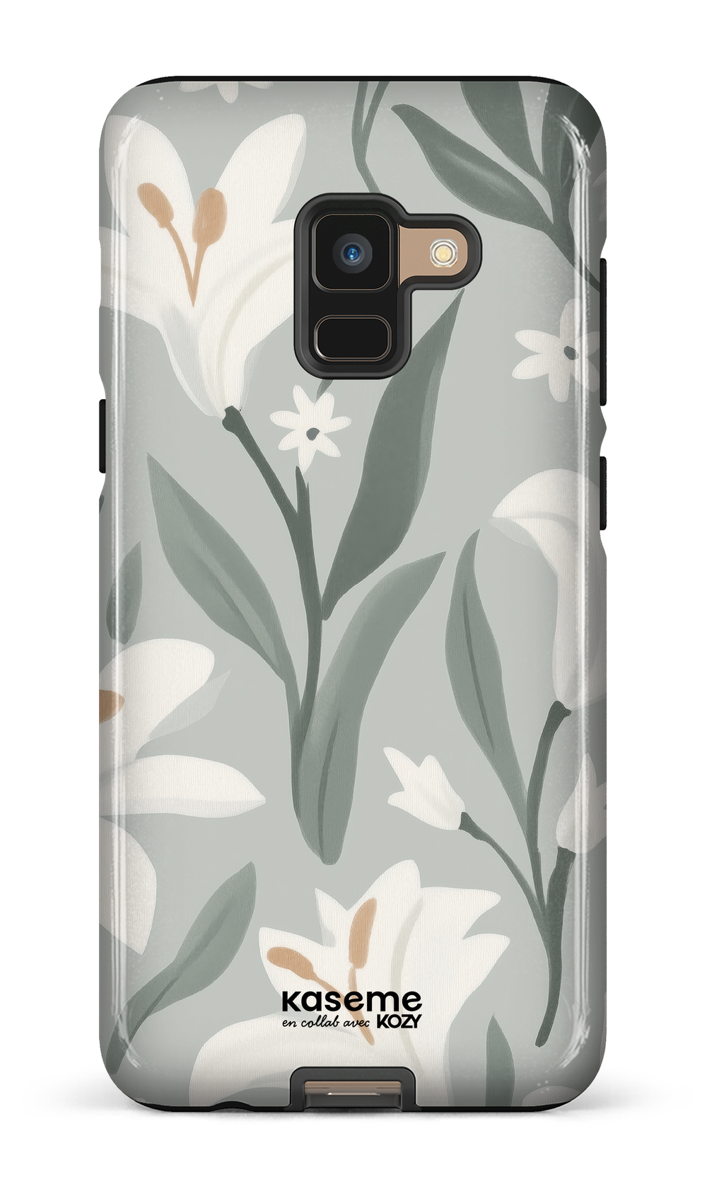 Étui impact pour cellulaire - La danse des lys sauge