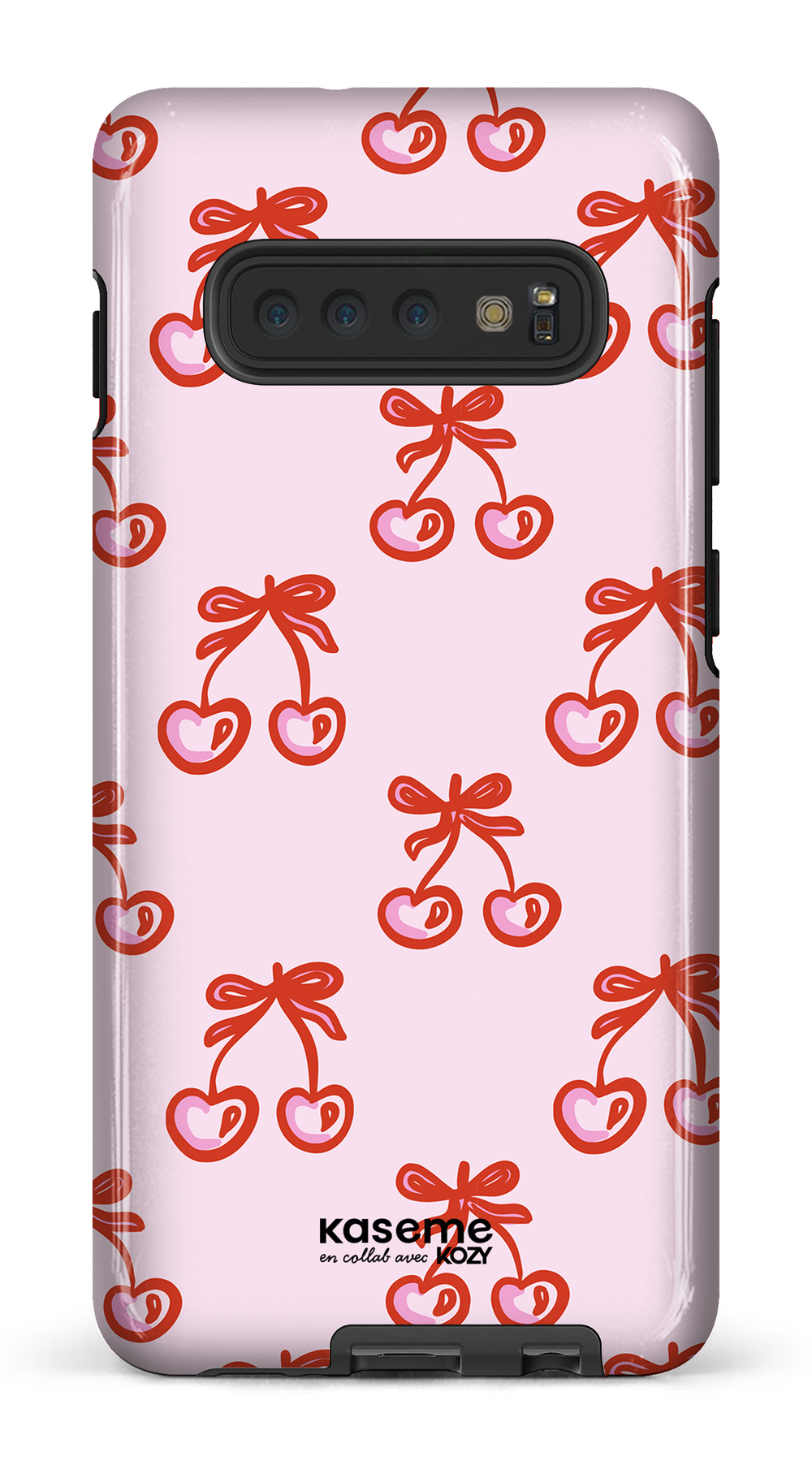 Étui impact pour cellulaire - Cerises bouclées