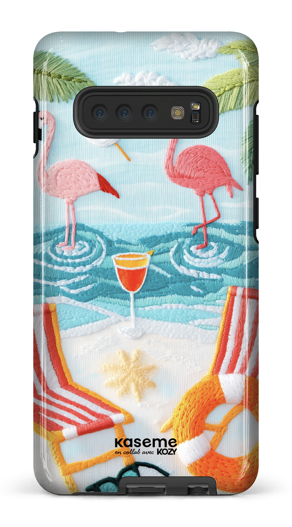 Étui impact pour cellulaire - Flamingo party