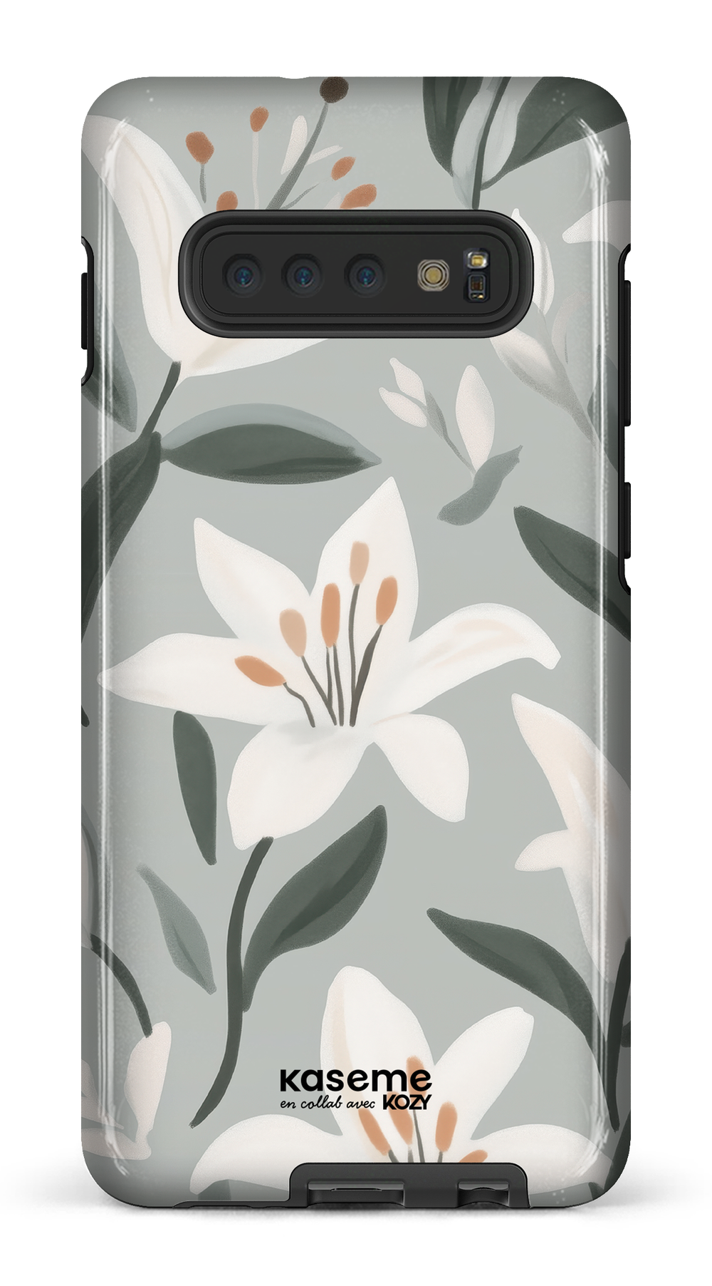 Étui impact pour cellulaire - La danse des lys bleu