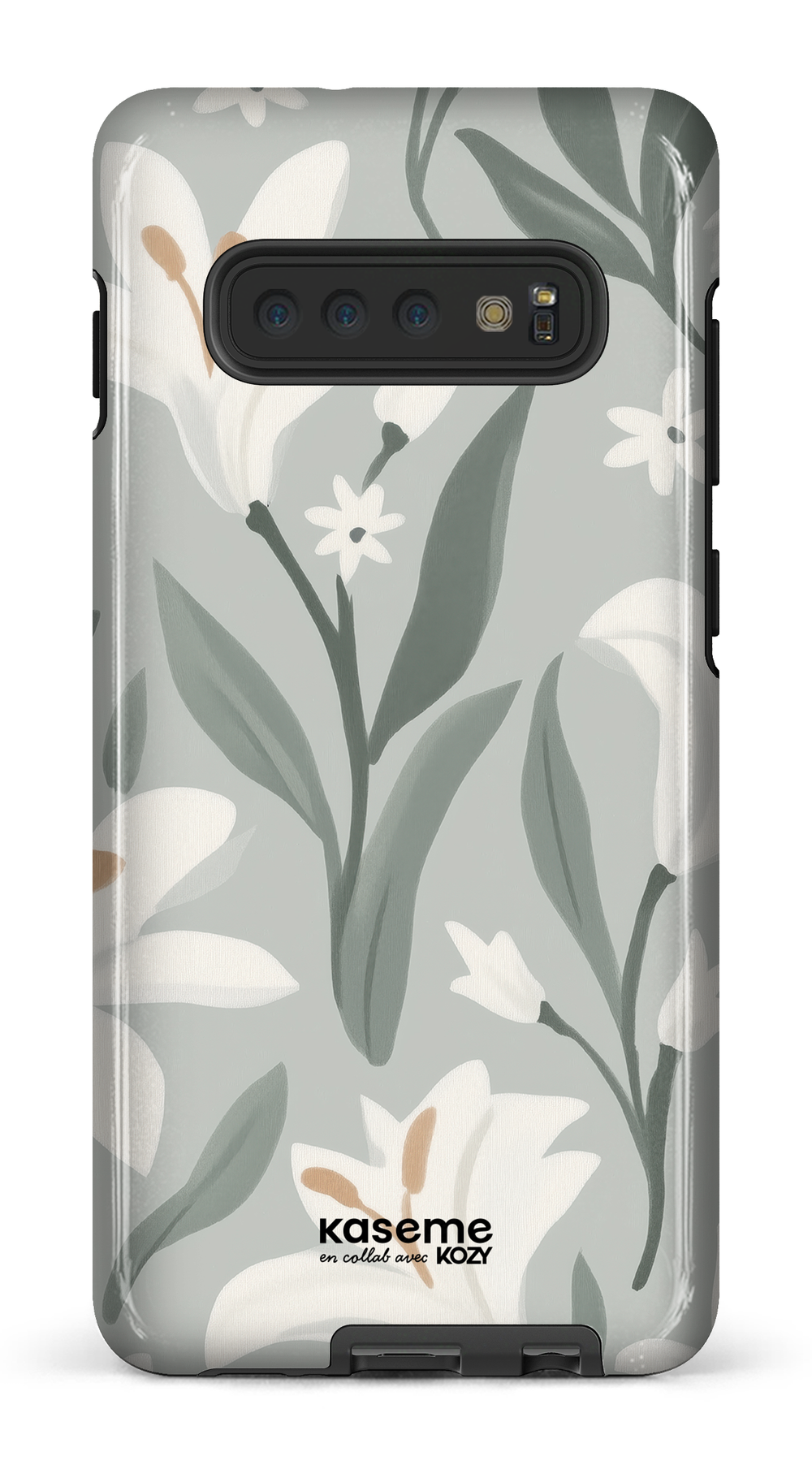 Étui impact pour cellulaire - La danse des lys sauge
