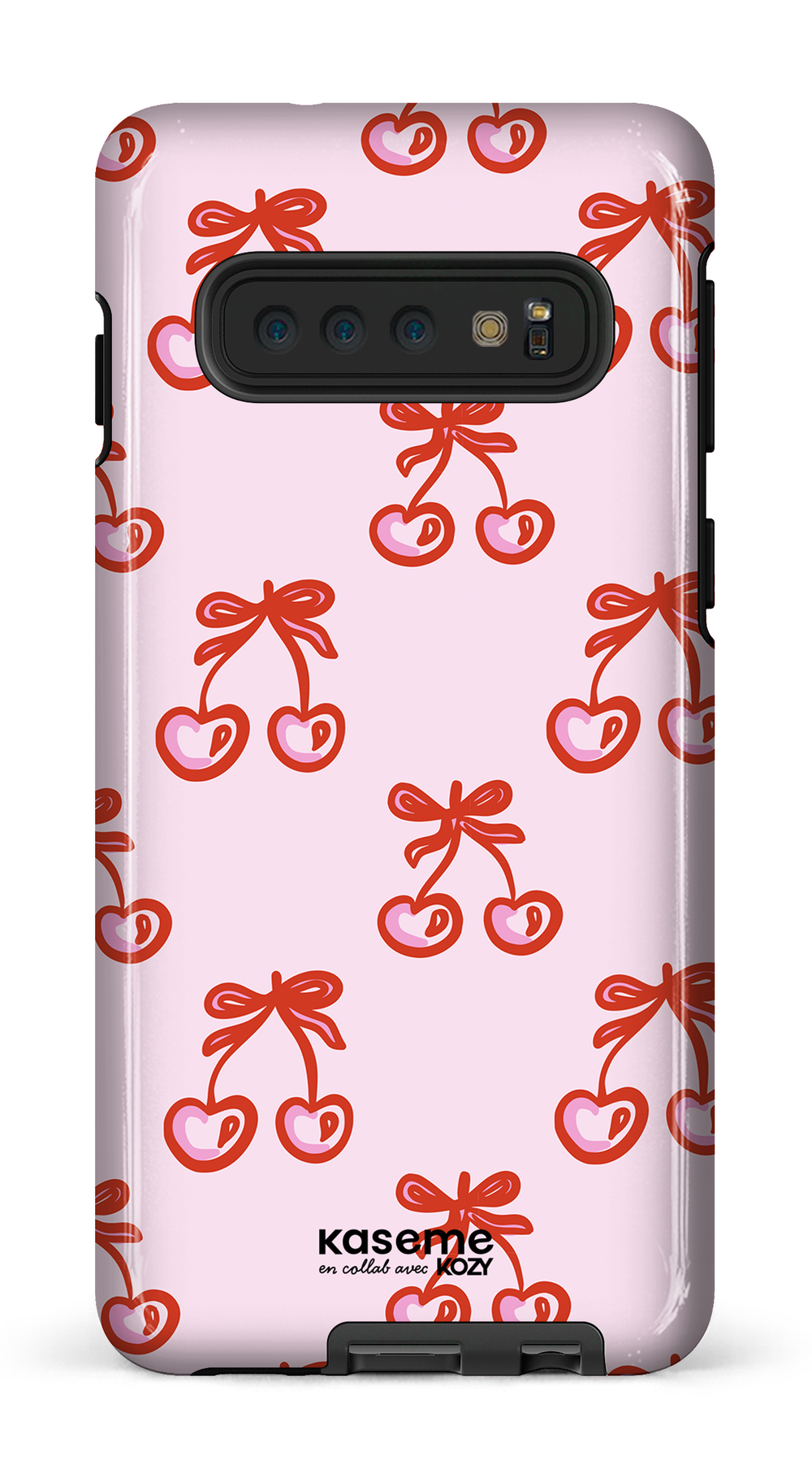 Étui impact pour cellulaire - Cerises bouclées