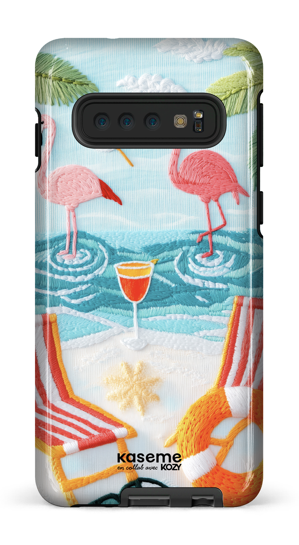 Étui impact pour cellulaire - Flamingo party