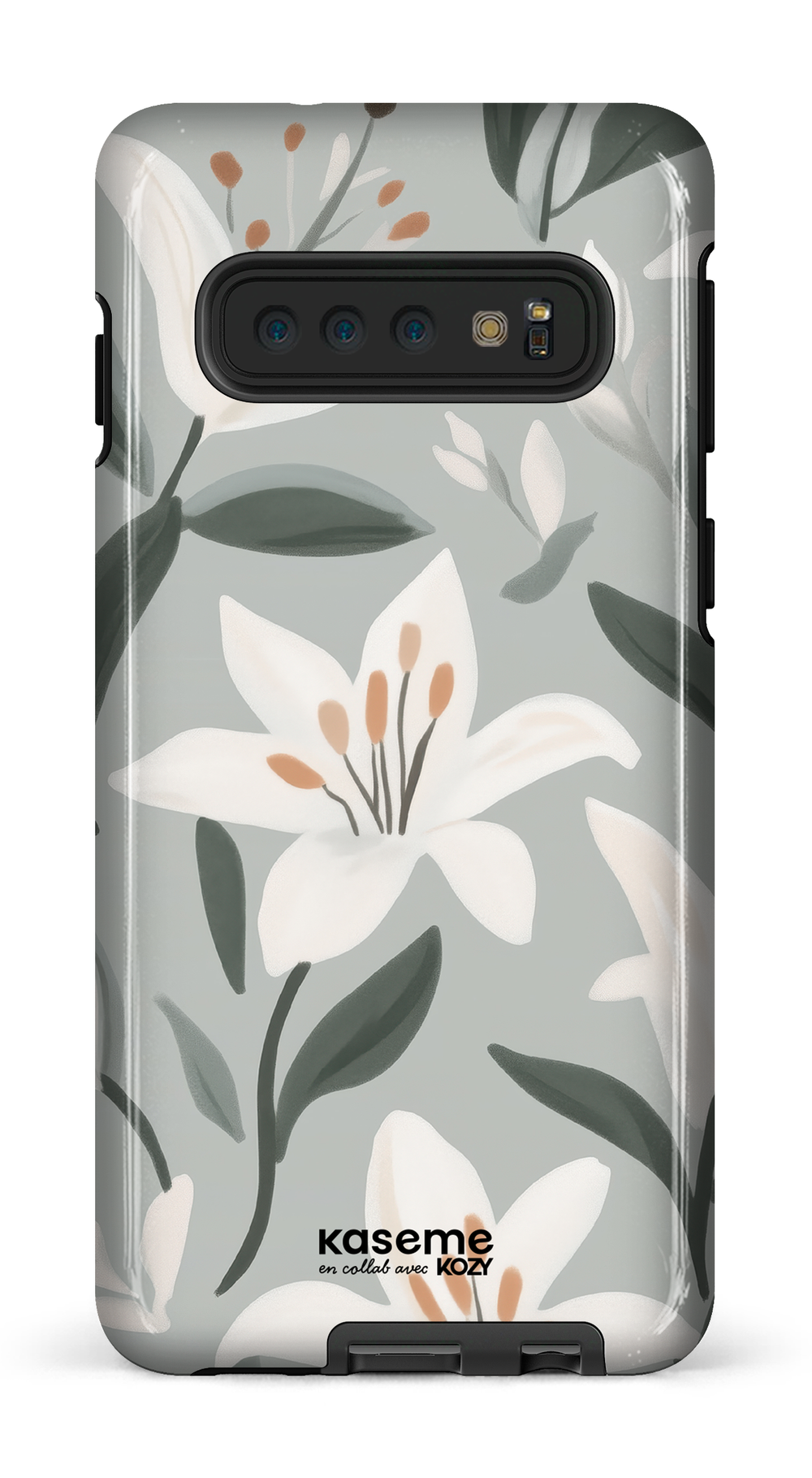 Étui impact pour cellulaire - La danse des lys bleu