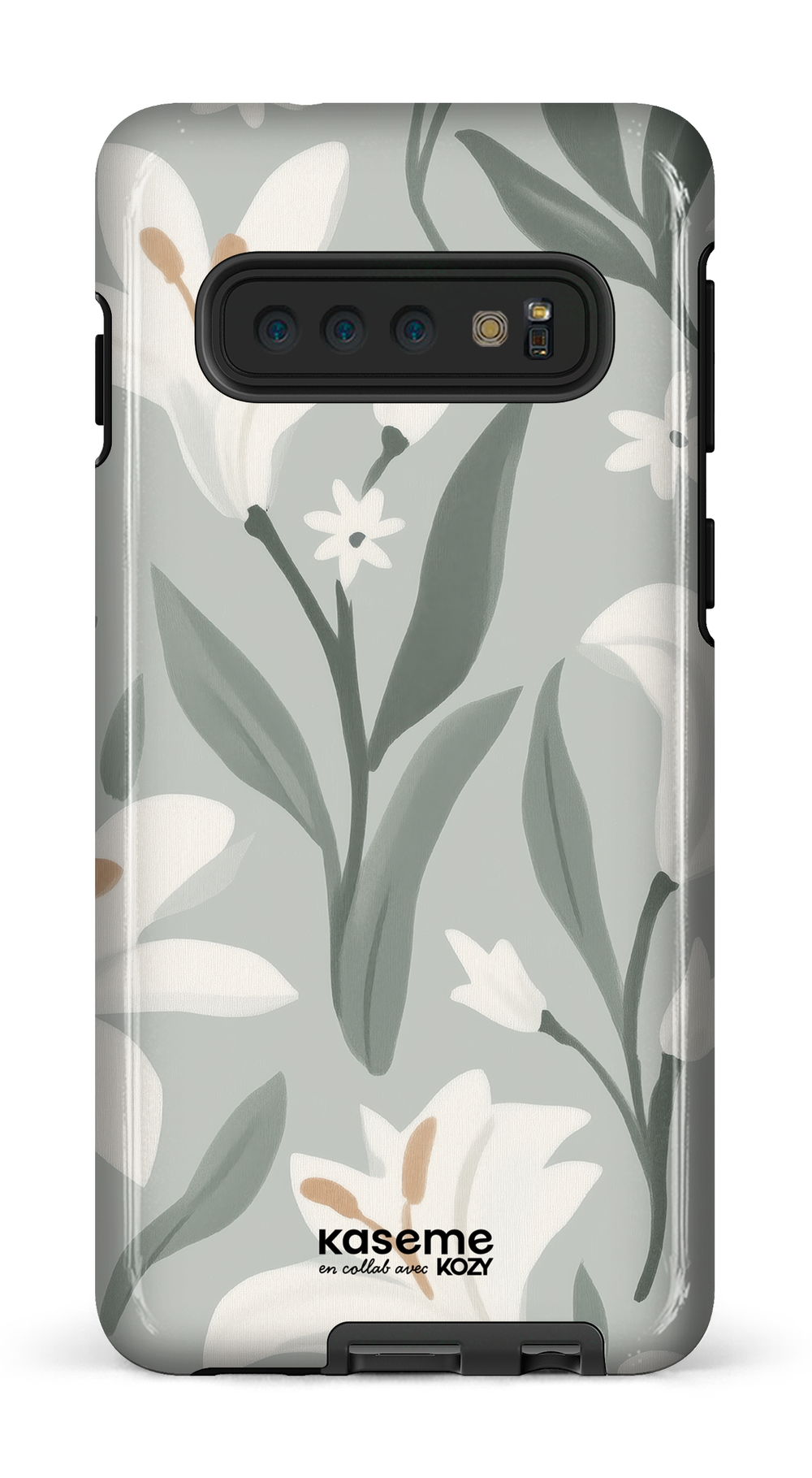 Étui impact pour cellulaire - La danse des lys sauge