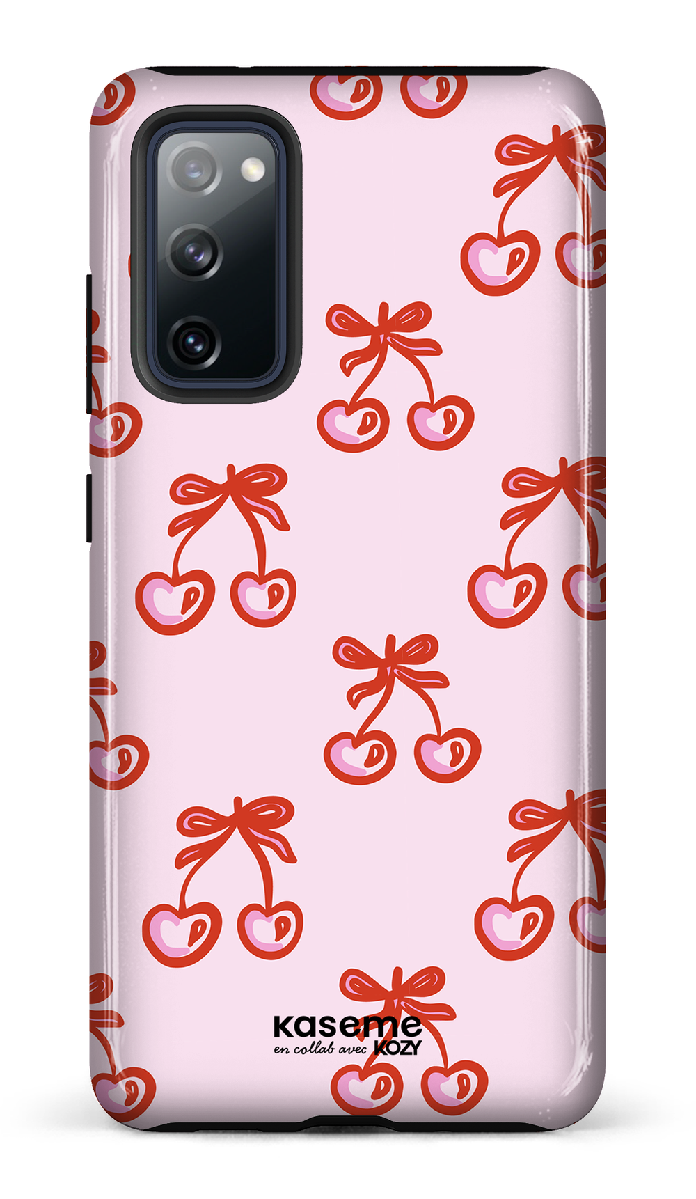 Étui impact pour cellulaire - Cerises bouclées