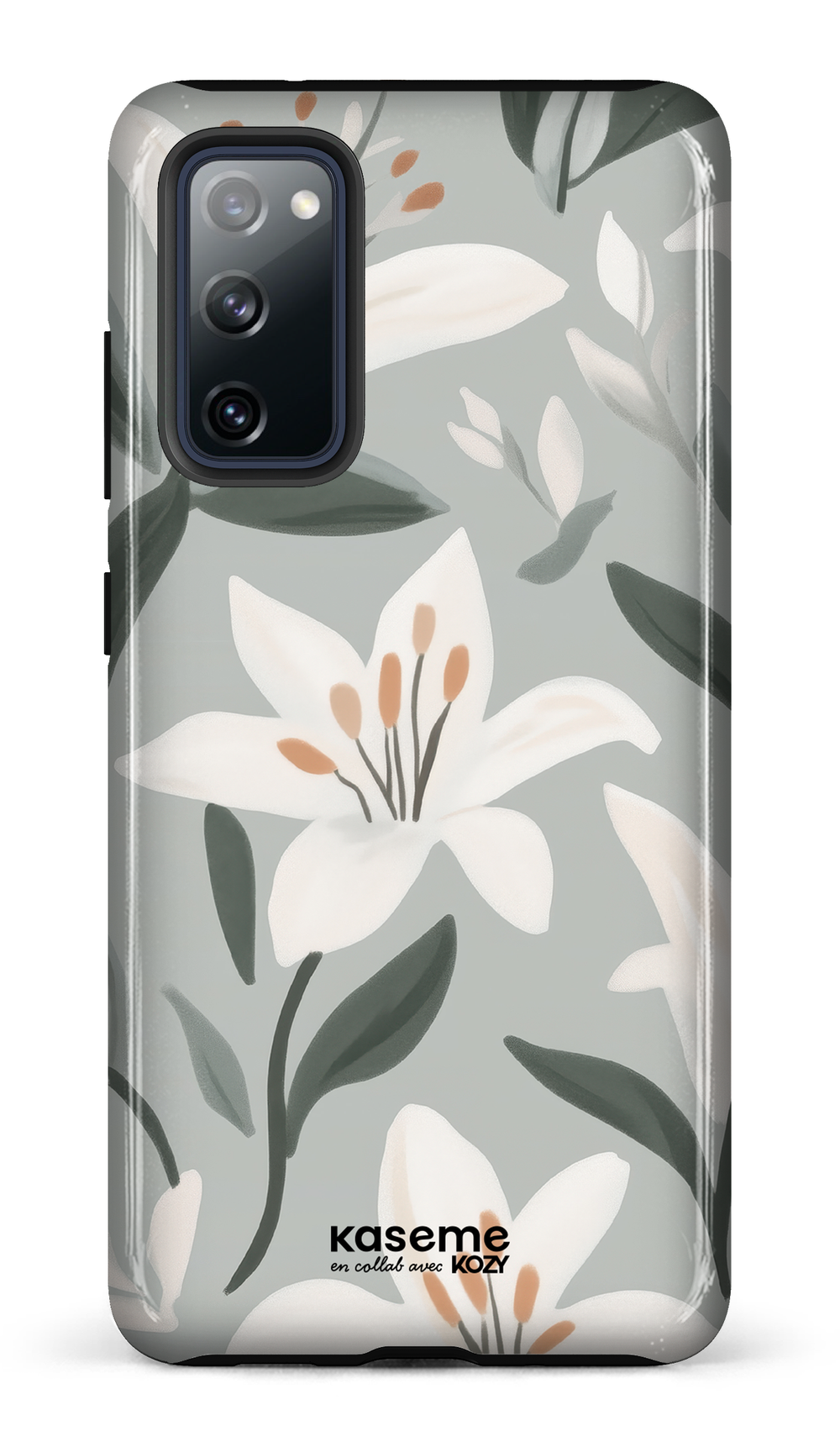 Étui impact pour cellulaire - La danse des lys bleu