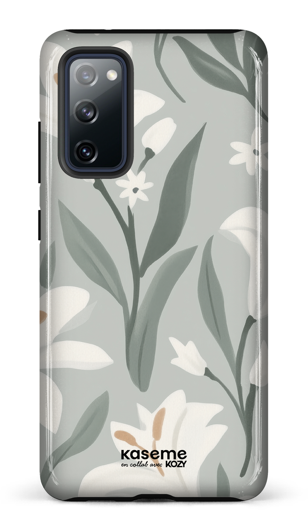 Étui impact pour cellulaire - La danse des lys sauge
