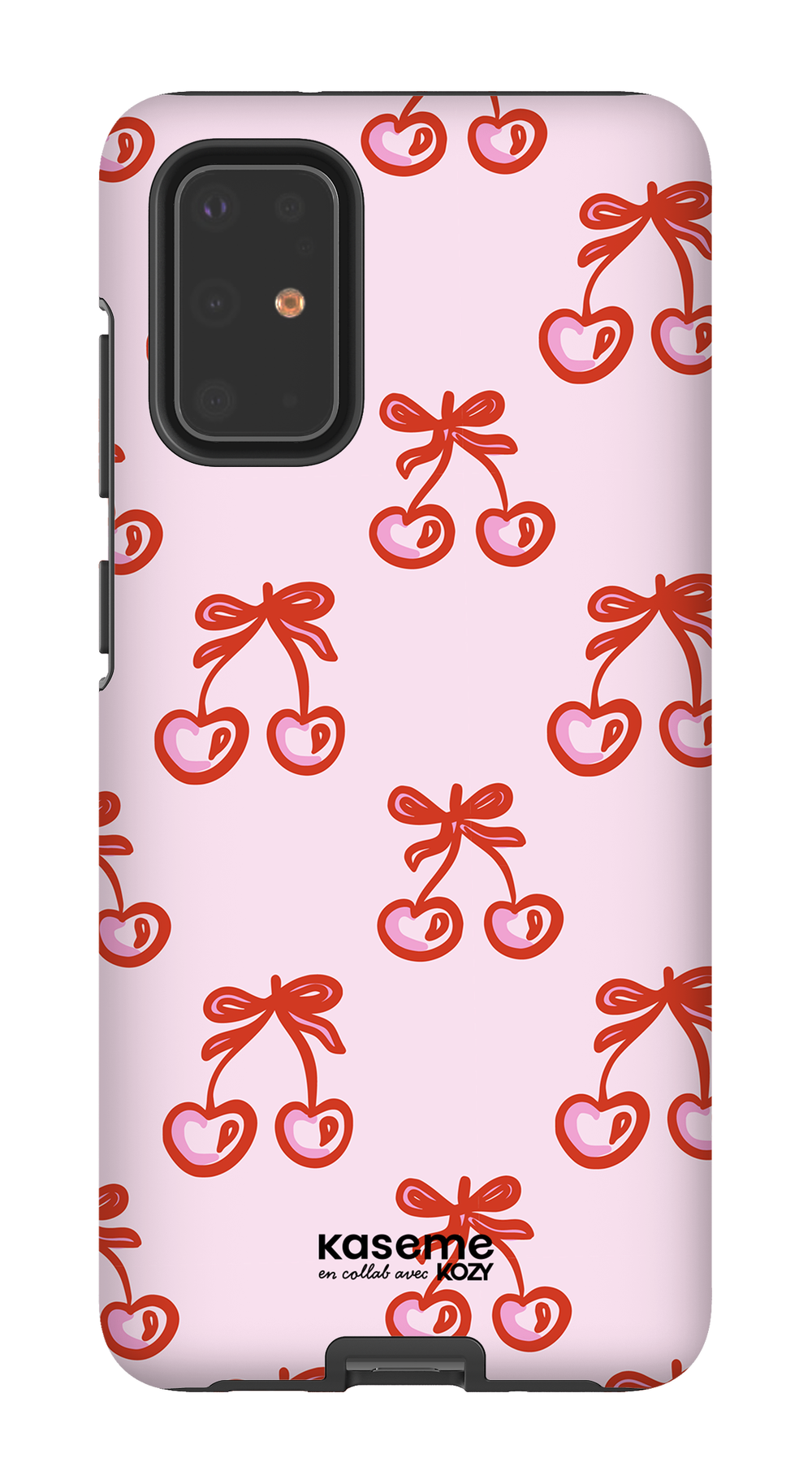 Étui impact pour cellulaire - Cerises bouclées